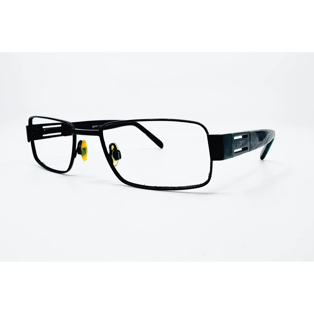 Esprit Eyeglasses Mens Black Rectangular ET9338 52-18-140